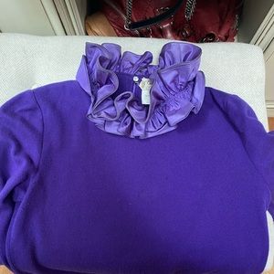 Gucci vintage royal purple cashmere top